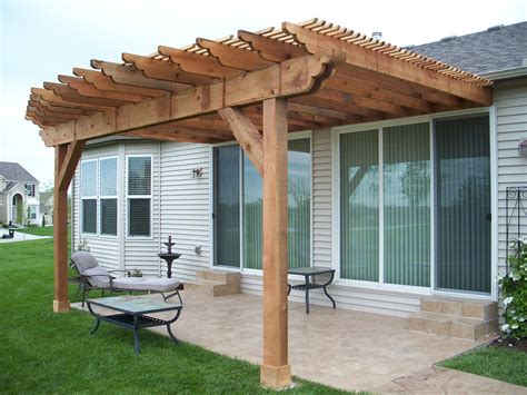 pergola plans attached to house